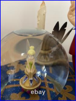 Disney Peter Pan Captain Hook withTinker Bell Musical Rare Snow Globe, Please Read Disney Peter Pan Captain Hook withTinker Bell Musical Rare Snow Globe, Please Read