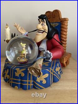 Disney Peter Pan Captain Hook withTinker Bell Musical Rare Snow Globe, Please Read Disney Peter Pan Captain Hook withTinker Bell Musical Rare Snow Globe, Please Read