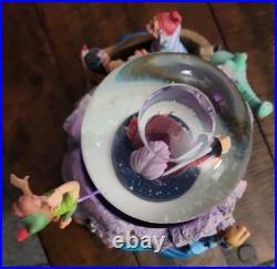 Disney Peter Pan Hook Snowglobe Skull Rock RARE