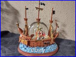 Disney Peter Pan Large Vintage Snow Globe You Can Fly Rare