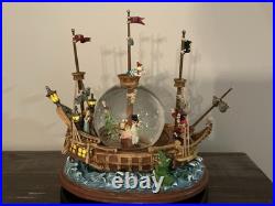 Disney Peter Pan Pirate Ship You Can Fly Light Up/ Musical Snow Globe