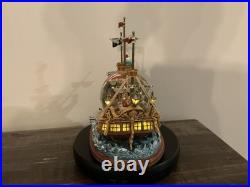 Disney Peter Pan Pirate Ship You Can Fly Light Up/ Musical Snow Globe