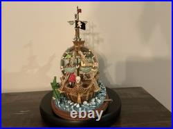 Disney Peter Pan Pirate Ship You Can Fly Light Up/ Musical Snow Globe