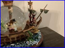 Disney Peter Pan Pirate Ship You Can Fly Light Up/ Musical Snow Globe