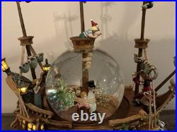 Disney Peter Pan Pirate Ship You Can Fly Light Up/ Musical Snow Globe