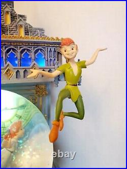 Disney Peter Pan Snow Globe You Can Fly Big Ben Clock Tower Light-up