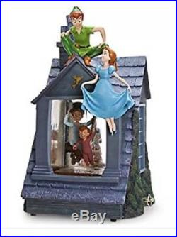 Disney Peter Pan Snow Globe You Can Fly Darling House-Lights & blower! BRAND NEW
