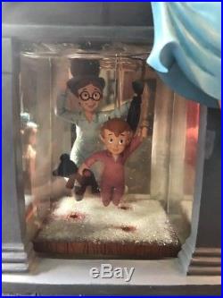 Disney Peter Pan Snow Globe You Can Fly Darling House-with lights and blower