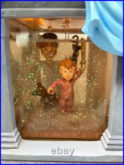 Disney Peter Pan You Can Fly Darling House Snow Globe Music Light Pump Working