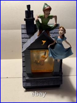 Disney Peter Pan You Can Fly Darling House Snow Globe Music VERY RARE