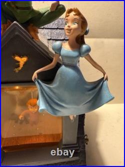 Disney Peter Pan You Can Fly Darling House Snow Globe Music VERY RARE