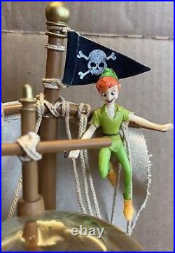 Disney Peter Pan's Pirate Ship Showdown with Captain Hook Snow Globe/ Shake Globe