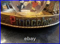 Disney Pinocchio Gepetto's Workshop Scene Snow Globe/ Music Box Does Not Work