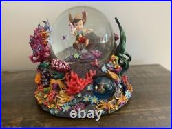 Disney Pinocchio Snowglobe Under Water, Under The Sea Music Box Brahms Lullaby