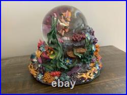 Disney Pinocchio Snowglobe Under Water, Under The Sea Music Box Brahms Lullaby