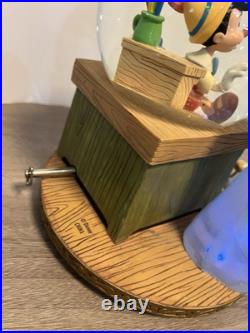 Disney Pinocchio & The Blue Fairy Snow Globe Working No Box Disney Pinocchio & The Blue Fairy Snow Globe Working No Box