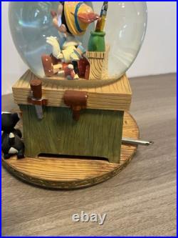 Disney Pinocchio & The Blue Fairy Snow Globe Working No Box Disney Pinocchio & The Blue Fairy Snow Globe Working No Box