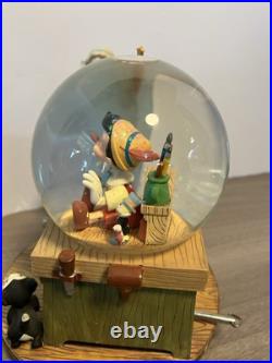 Disney Pinocchio & The Blue Fairy Snow Globe Working No Box Disney Pinocchio & The Blue Fairy Snow Globe Working No Box