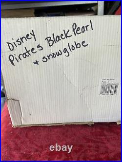 Disney Pirates of the Caribbean Black Pearl ship snowglobe light up