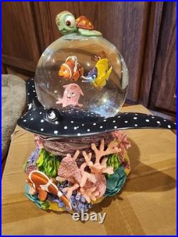 Disney Pixar Finding Nemo Over The Waves Coral Reef Snow Globe Music Box Dori