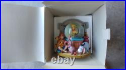Disney Poo & Christopher Musical Snowglobe Never Used 1990 Collector Edition