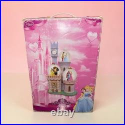 Disney Princess Clock Tower Castle Lighted Snow Globe OPEN BOX NEW