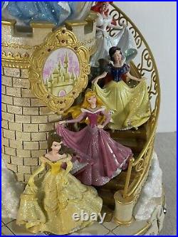 Disney Princess Club The Happiest Celebration On Earth Music Box Snow Globe