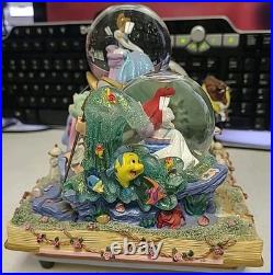 Disney Princess Fairy Tales Musical Snow Globe Share a Dream is Wish Heart Makes