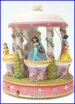 Disney Princess Snow Globe Gazebo Belle Cinderella Ariel Lights Music