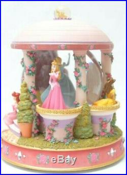 Disney Princess Snow Globe Gazebo Belle Cinderella Ariel Lights Music