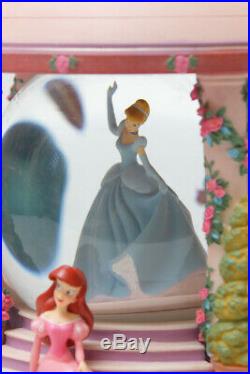 Disney Princess Snow Globe Gazebo Belle Cinderella Ariel Lights Music