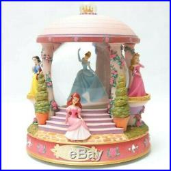 Disney Princess Snow Globe Gazebo Belle Cinderella Ariel Lights Music