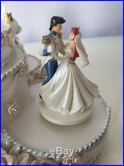Disney Princess Wedding Cake Musical Snowglobe Water Snow Globe Everlasting Love