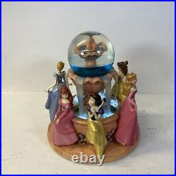 Disney Princess Wishing Fountain Snow Globe Musical Disney Store Exclusive READ