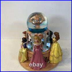 Disney Princess Wishing Fountain Snow Globe Musical Disney Store Exclusive READ