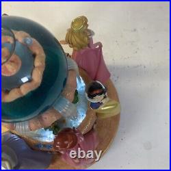 Disney Princess Wishing Fountain Snow Globe Musical Disney Store Exclusive READ