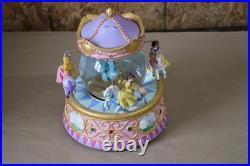 Disney Princesses Carousel Snow Globe Song So This Is Love With Lights & Music