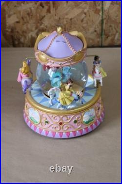 Disney Princesses Carousel Snow Globe Song So This Is Love With Lights & Music