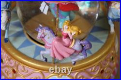 Disney Princesses Carousel Snow Globe Song So This Is Love With Lights & Music