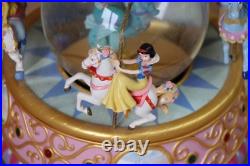 Disney Princesses Carousel Snow Globe Song So This Is Love With Lights & Music