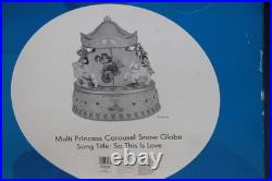 Disney Princesses Carousel Snow Globe Song So This Is Love With Lights & Music