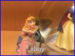 Disney Princesses Once Upon A Dream Musical Snow Globe Belle, Ariel, Aurora