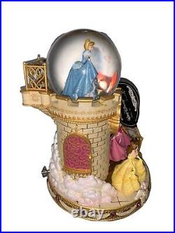 Disney Princesses Staircase Happiest Celebration on Earth Musical SnowGlobe EUC