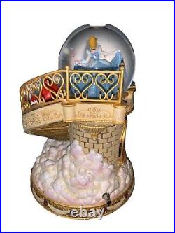 Disney Princesses Staircase Happiest Celebration on Earth Musical SnowGlobe EUC