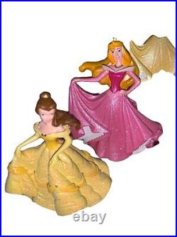 Disney Princesses Staircase Happiest Celebration on Earth Musical SnowGlobe EUC