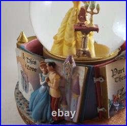 Disney Princesses Storybook Snow Globe Rotating Plays Music Original Box Lovely