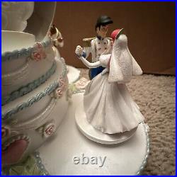 Disney Princesses WEDDING CAKE Music Snow Globe