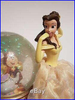 Disney Rare Beauty And The Beast Snow Globe
