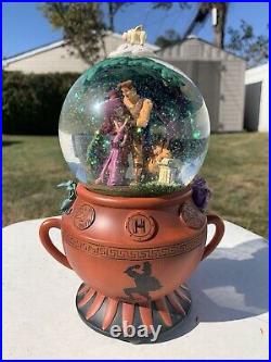 Disney Rare Hercules Musical Snow Globe Go The Distance