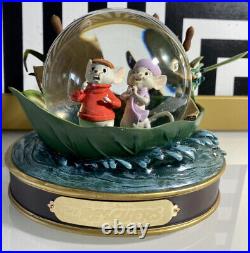 Disney Rescuers Down Under 30th Anniversary Musical Snow Globe MINT/RARE/NEW